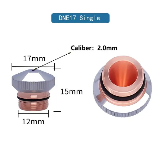 Fiber Laser Cutting Nozzle Single Double Layer Laser Nozzles