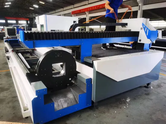 Industrial Equipment 1kw 1.2kw 3kw Pipe Fiber Laser Cutter / Laser Cutting Machine for Steel Tube Cutting