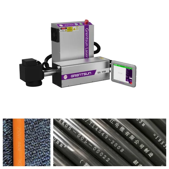 Plastic PP PPR PE Pipe Cable Laser Date Marking Machine Logo Meter Sign