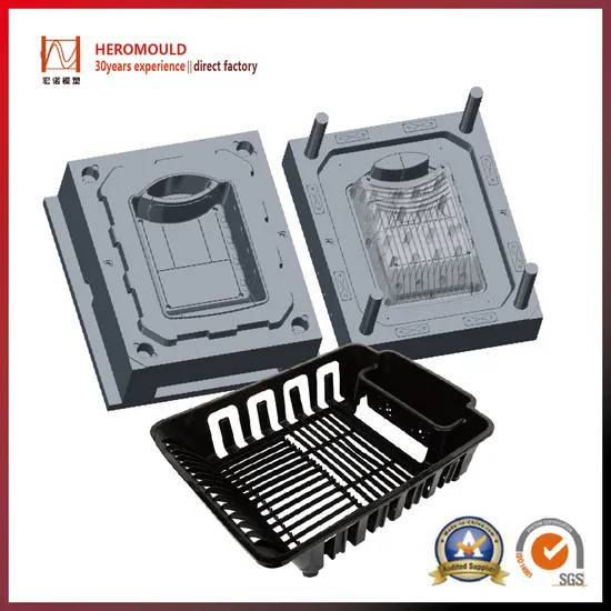 Plastic Injection Kitchen Cabinet Dish Rack Moulds Plate Storage Shelf Moulld Mold