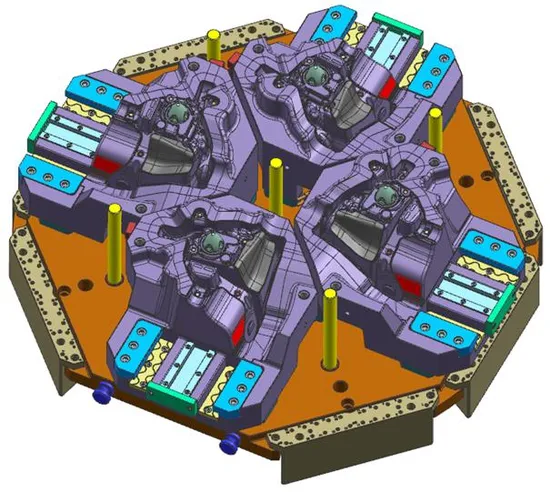 Auto Steering Knuckle Mould Low Pressure Die Casting Chassis Parts Tooling Manufacturer
