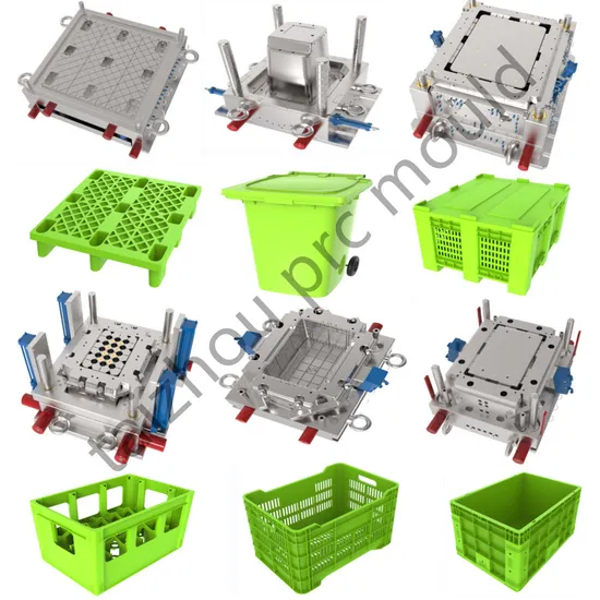 Customized Plastic Industrial Pallet Box Crate Dustbin Injection Mold Molds Mould