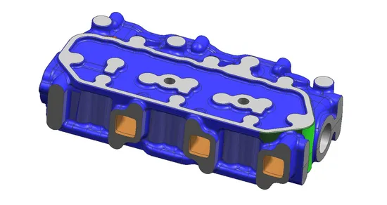 Gray Iron Casting Mold for Making Engine Cylinder Block Head Castings