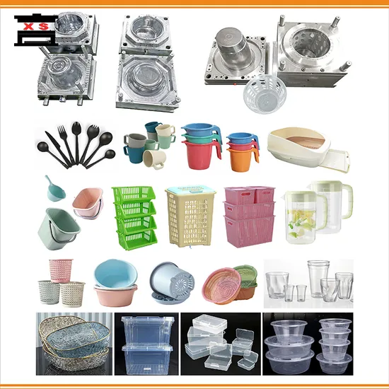 Plastic Commodity Household Kitchen Cabinet Drawer Mold Injection Bucket Pail Barrel Scoop Dust Trash Garbage Bin Basin Basket Box Container Shelf Jug Tub Mould