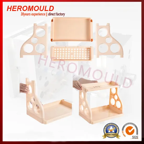 Multi-Function Kitchen Storage Rack Mould New Ready Mould Plastic Injection Kitchen Shelf Mould From Heromould