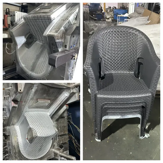 Melee Customized Plastic Furniture Small Baby Kids Big Adult Full Chair Table Stool Injection Mold
