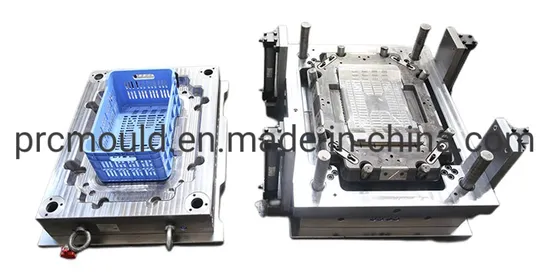 Fruit Vegetable Seafood Tool Logistics Transportation Turnover Logistics Stackable Folding Storage Plastic Crate Container Box Mould