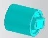 Injection Mould for Plastic Toilet Lid Barrel Damper Shell D0200701
