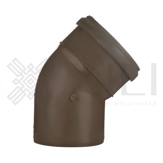 PVC Drainage Fittings 45 Degree Elbow with Rubber Rings Mould