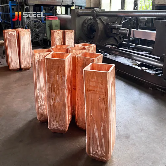 CCM Casting Iron Copper Mold Tube Curve Copper Mould Tube for Casting Steel Bloom Round Billet 600X600