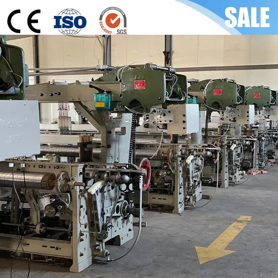 High Speed High Production Air Jet Terry Towel Power Shuttle Rapier Weaving Loom with Jacquard Electronic Dobby System for Jute Bag Making