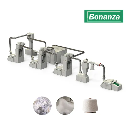 High Production Waste Rags/Yarn/Garment/Slips Recycling Line Machine