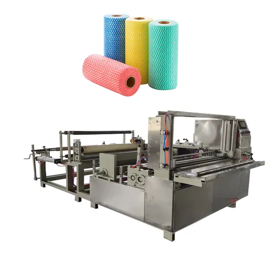 Automatic High Speed Non-Woven Paper Roll Kitchen Towel Roll Slitting Rewinding Perforating Machine