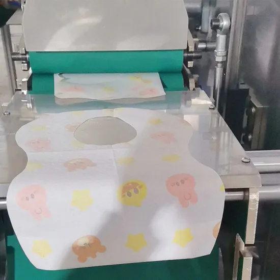 Surgical Soft Dental Paper Fold Disposable Adopt PLC Control Water Proof Fastener Feeding Bib Pad Making Machine