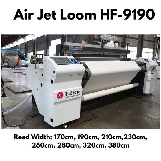 Cotton Fabric Weaving Machine High Speed Energy Saving Heavy Air Jet Loom
