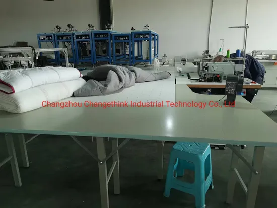 Comforter Edge Trimming and Sewing Machine
