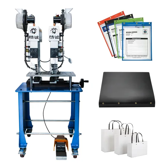 Double Headed Eyelet Fixing Machine for Papercards