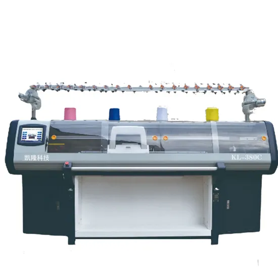 80inches 7gg Kailong Three System Flat Knitting Machine for Sweater with Dark Blue