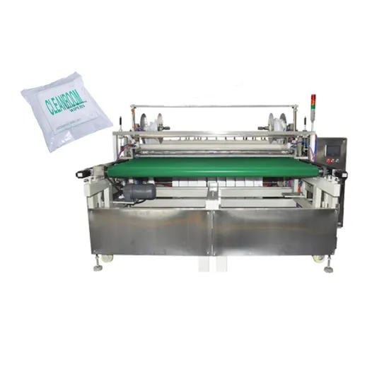 High Efficient Automatic Non-Woven Industrial Dust-Free Wiping Cloth Hot Cutting Machine