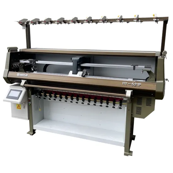 68inch High-Speed Automatic Flat Collar Cuffs Knitting Machine with 14gauge