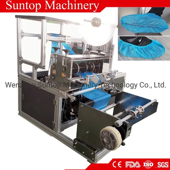 Factory High Quality Disposable Nonwoven Antiskid Shoe Cover Making Machine by Ultrasonic