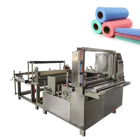 High Speed Household Non Woven Towel Roll Slitting Rewinding Machine Disposable Kitchen Cleaning Towel Roll Making Machine