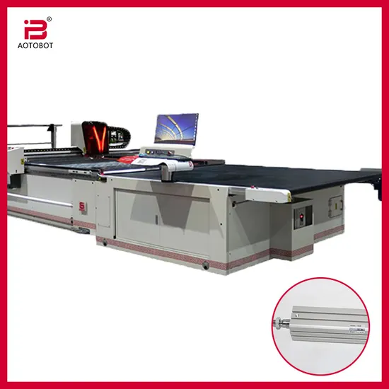 Automatic Digital Round Knife Textile Cloth Fabric Apparel Flatbed Cutting Machine