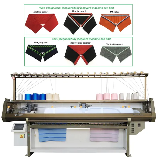 Double Heads Carriages 80inch 14gague Collar Knitting Machine Sale in Mexico Vietnam