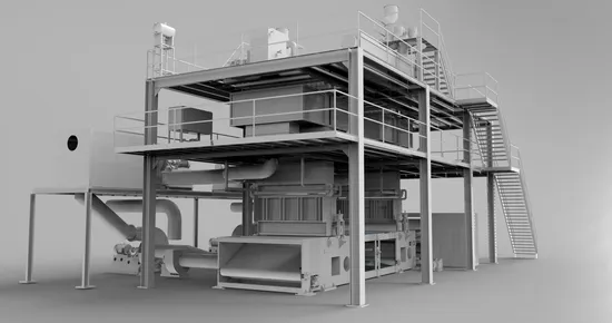 13*40hq Continer Non Woven Technical Service Nonwoven Making Machine with ISO9001: 2000