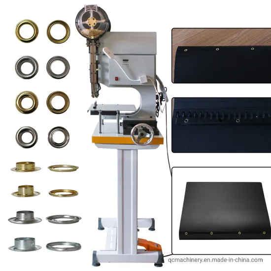 Automatic Double Eyelets Attaching Machine Grommet Press Tool