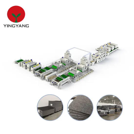 High Precision 500GSM-1600GSM Product Weight Range Needle Punching Line for Automotive Interiors Nonwoven