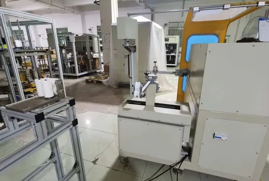High Power Winding Machine Featuring Robust Blue and Green Aesthetics