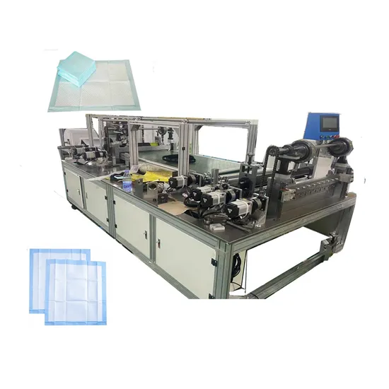 Full Automatic Hospital Incontinence Pad Making Antislip Tissue Underpad Cutting Disposable Surgical Underpads 60*90 Cm Making Machine