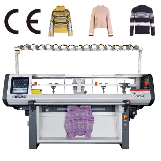Single System 9g Computerized Automatic Flat Knitting Machines Wool Sweaters Making Machines