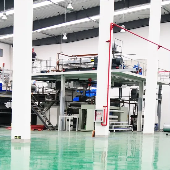 Nonwoven Fabric Geotextile Non Woven Machine 2.4m PU Leather Fabric Production Line