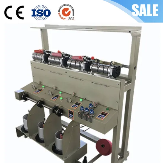 Oiling System Grooved Drum Rewinding Machine High Speed for Sewing Thread