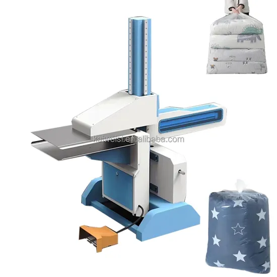 Save Space Bedding Bagging Machine for Pillow and Quilt
