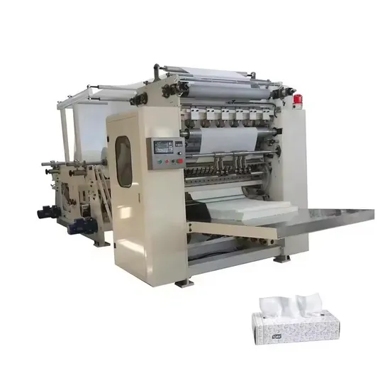 Full Automatic Facial Tissue Paper Folding Machine V Fold 3 Lines Facial Napkin Machine