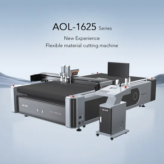 Aol Support Video Cutting of Sample Material Automatic Vibrating Fabric Cutting Machine