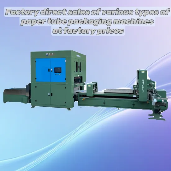 Safe and Stable Poypaper Core Paper Tube Packaging Machine
