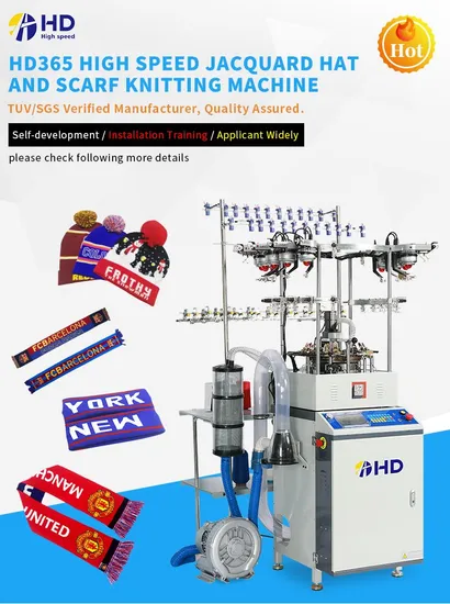 Automatic Jacquard Elastic Hat Knitting Machine