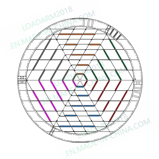 Chemical Storage Equipment Hexagon Aluminum Internal Floating Roof