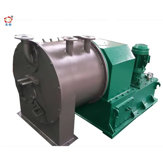 Continuous Sea Salt Separation Processing Two Stage Piston Pusher Centrifuge