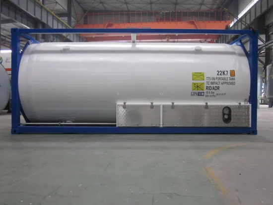 T75/ T50 20FT/ 40FT LNG ISO Tanks Liquid Oxygen Nitrogen Argon CO2 N2o ISO Tank Containers