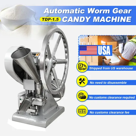 USA in Stock Tdp-1.5 Single Punch Tablet Press Machine Small Capacity Destopa/Pharmaceutical Tablet Press