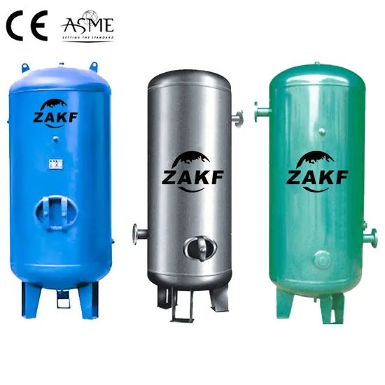 1000 2000 1500 Liter Carbon Steel ASME CE Stainless Horizon Vertical Steel Pressure Vessel Compressor Gas Compressed Air Storage Tank