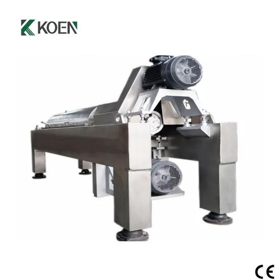 SS316 L Decanter Centrifuge for Alkaline Solution with High Efficiency Feature