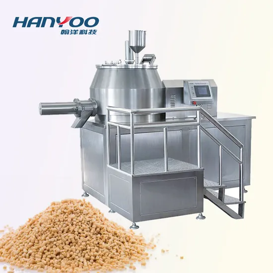 Hanyoo High Efficiency Mixing and Granulation Machine High Shear Mixer Granulator