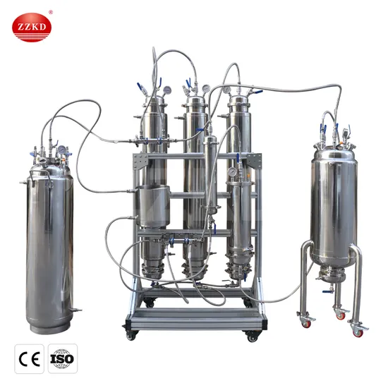 30lb Lab Scale Herbal Extraction Machine Hemp Oil Stainless Steel Bho Extractor Tank Closed Loop Extractor