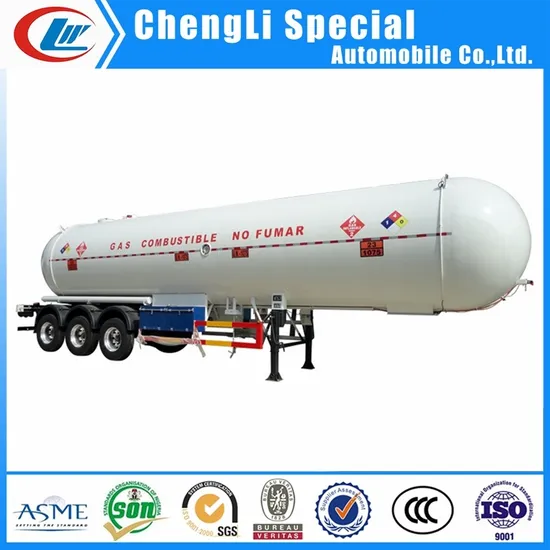 50, 000 Liters LPG Gas Tank Semi Trailer LPG Tanker for Gas Transport